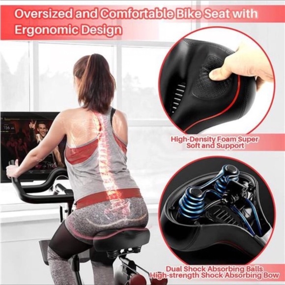 Oversized Bike Seat for Peloton Bike & Bike+, Replacement Bike Saddle - Picture 6 of 7